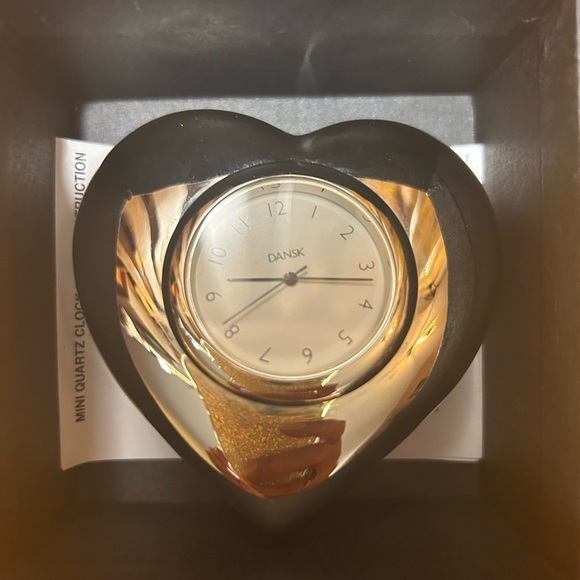 Mini Dansk Clock Quartz Mechanism Paperweight EUC! - Picture 3 of 9